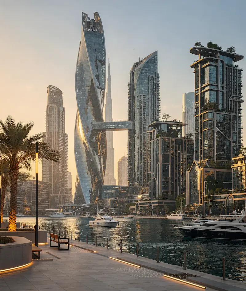 Contemporary Dubai architecture